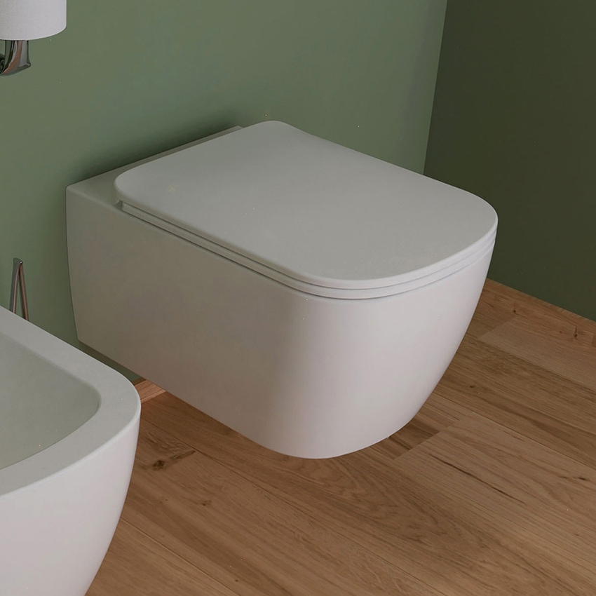 Immagine di Flaminia PLAY vaso sospeso P.52 cm, con sistema goclean®, senza sedile, colore bianco finitura lucido PY118G