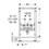 Immagine di Geberit DUOFIX modulo per bidet 82 cm 111.537.00.3