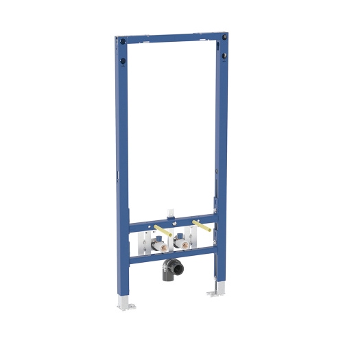 Immagine di Geberit ACANTO set completo sanitari sospesi, vaso con sedile a chiusura ammortizzata e bidet monoforo, colore bianco finitura lucido, moduli installazione DUOFIX per parete in cartongesso 111.907.00.5-ACANTOD