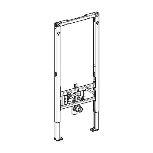 Immagine di Geberit ACANTO set completo sanitari sospesi, vaso con sedile a chiusura ammortizzata e bidet monoforo, colore bianco finitura lucido, moduli installazione DUOFIX per parete in cartongesso 111.907.00.5-ACANTOD