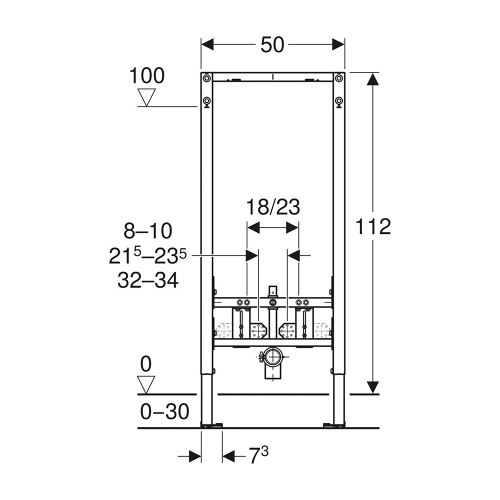Immagine di Geberit ACANTO set completo sanitari sospesi, vaso con sedile a chiusura ammortizzata e bidet monoforo, colore bianco finitura lucido, moduli installazione DUOFIX per parete in cartongesso 111.907.00.5-ACANTOD