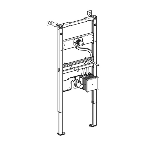 Immagine di Geberit DUOFIX modulo per lavabo 130 cm rubinetteria a parete con scatola funzionale da incasso 111.560.00.2