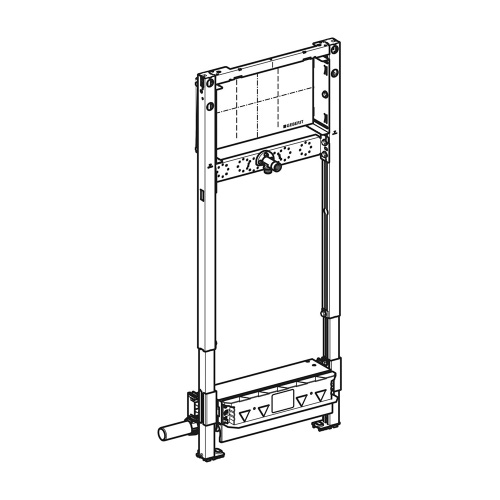 Immagine di Geberit DUOFIX modulo per doccia 130 cm con scarico a parete rubinetteria a parete da incasso per altezza del massetto 65–90 mm a filo dell'imbuto di scarico 111.581.00.2