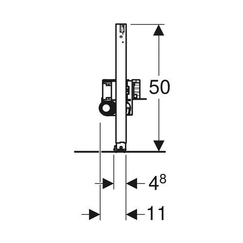 Immagine di Geberit DUOFIX modulo per doccia 50 cm con scarico a parete per altezza del massetto 65–90 mm a filo dell'imbuto di scarico 111.593.00.2