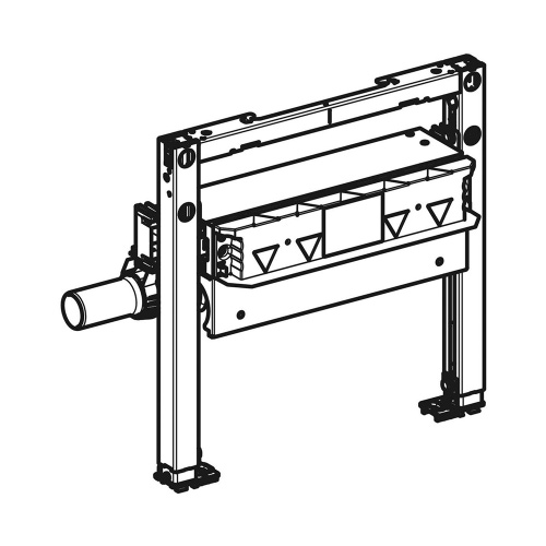 Immagine di Geberit DUOFIX modulo per doccia 50 cm con scarico a parete per altezza del massetto 90–200 mm a filo dell'imbuto di scarico 111.591.00.2