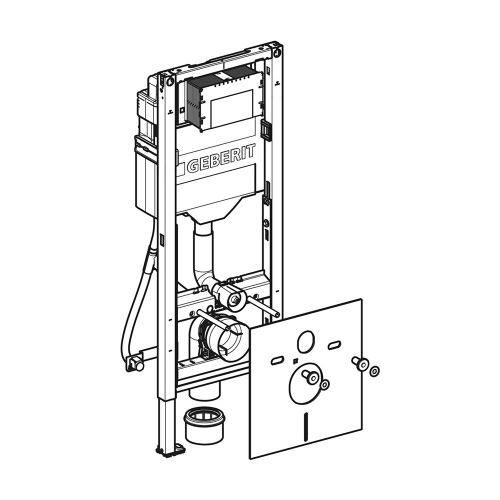 Immagine di Geberit DUOFIX modulo per WC sospeso 112 cm con cassetta di risciacquo da incasso Sigma 12 cm per disabili 111.909.00.6
