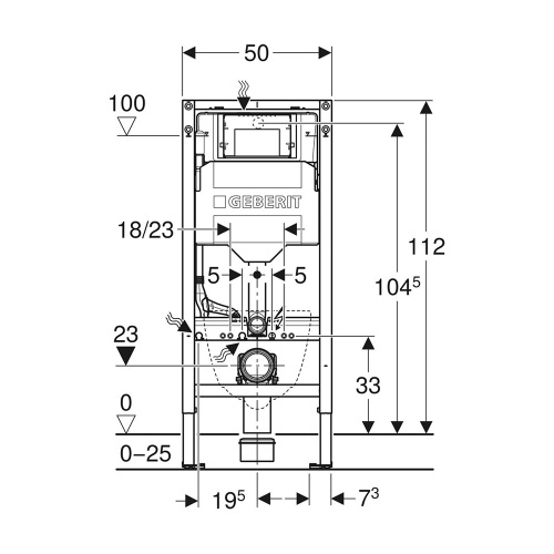 Immagine di Geberit ACANTO set completo sanitari sospesi, vaso con sedile a chiusura ammortizzata e bidet monoforo, colore bianco finitura lucido, moduli installazione DUOFIX per parete in cartongesso 111.907.00.5-ACANTOD