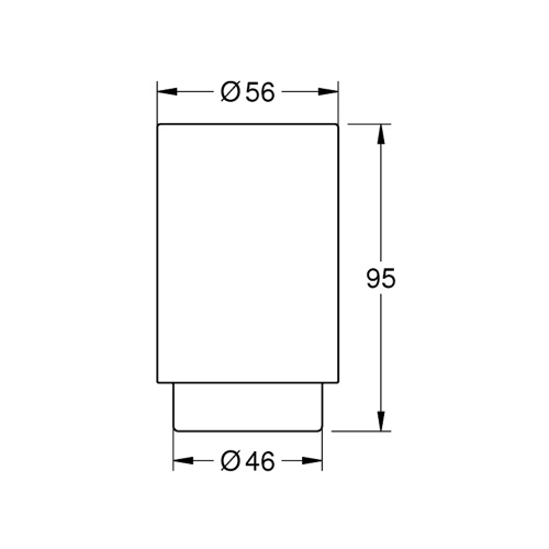 Immagine di Grohe SELECTION bicchiere in vetro, colore bianco 41029000