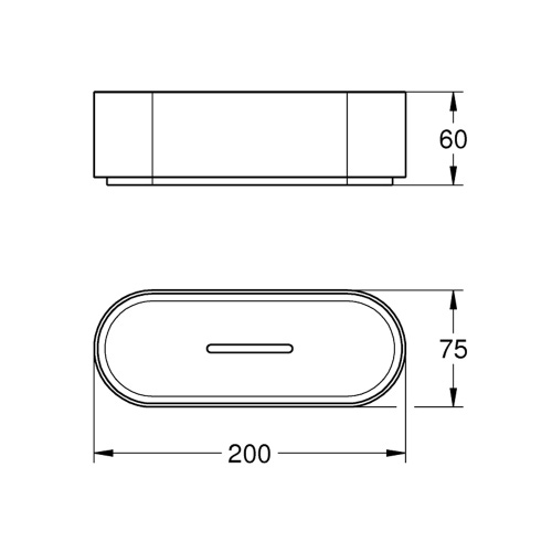 Immagine di Grohe SELECTION vassoio doccia senza supporto, in plastica, colore bianco 41037000