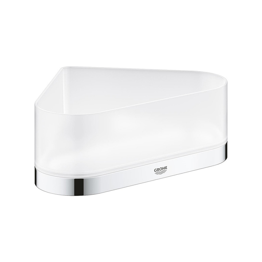 Immagine di Grohe SELECTION vassoio angolare per doccia, con supporto, fissaggio nascosto, finitura cromo 41038000