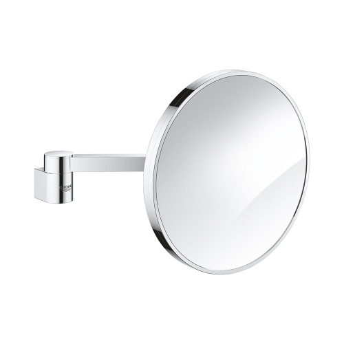 Immagine di Grohe SELECTION specchio ingranditore senza luci, fissaggio nascosto, finitura cromo 41077000