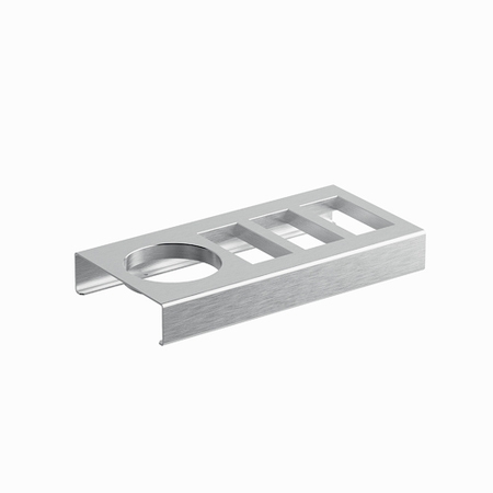 Immagine di Inda INDISSIMA modulo beauty per phon, piastra e spazzola, finitura acciaio inox spazzolato A88540NS