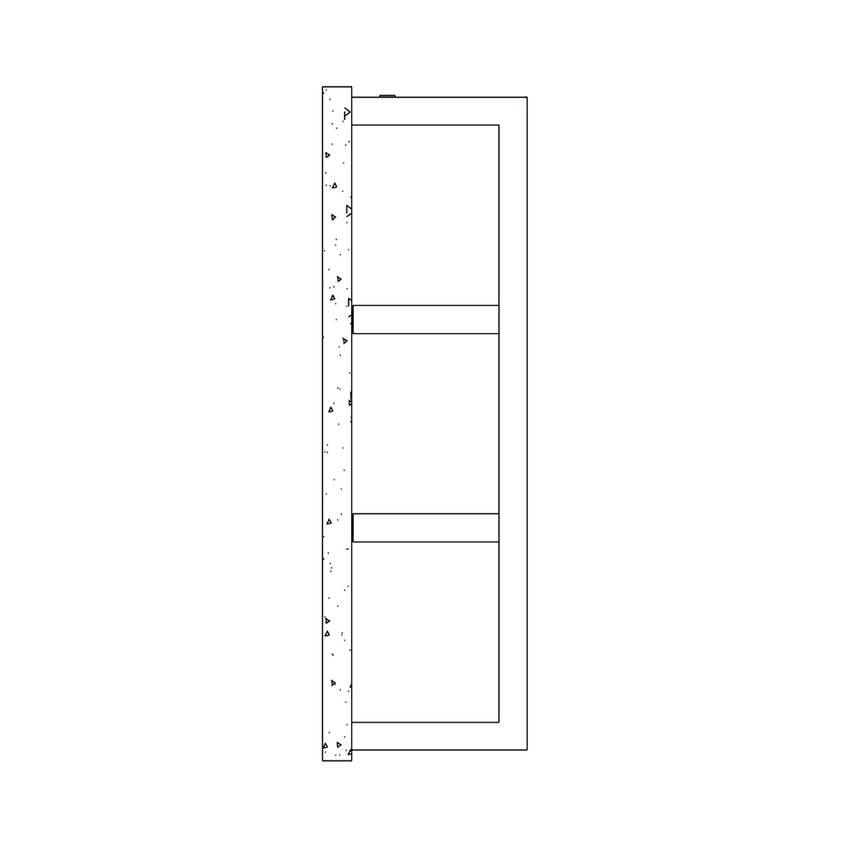Immagine di Irsap QUADRAQUA S scaldasalviette elettrico a 3 scomparti H.111,6 L.30 P.30 cm, colore bianco standard finitura lucido  QDRS030Z01IRNNN002