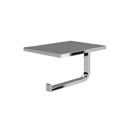 Immagine di Inda DIVO portarotolo con coperchio portacellulare, finitura cromo A1527ACR