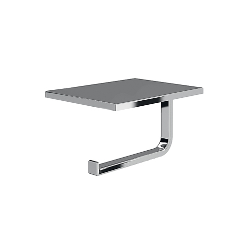 Immagine di Inda DIVO portarotolo con coperchio portacellulare, finitura cromo A1527ACR