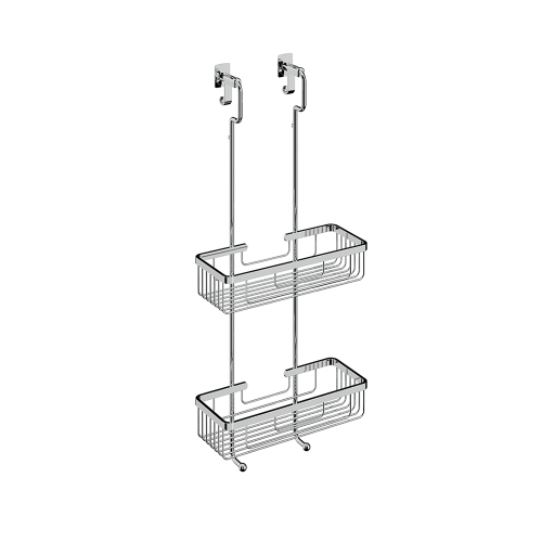 Immagine di Inda Cestino doppio appendibile, con ganci appendiabiti, finitura cromo AV0340CR