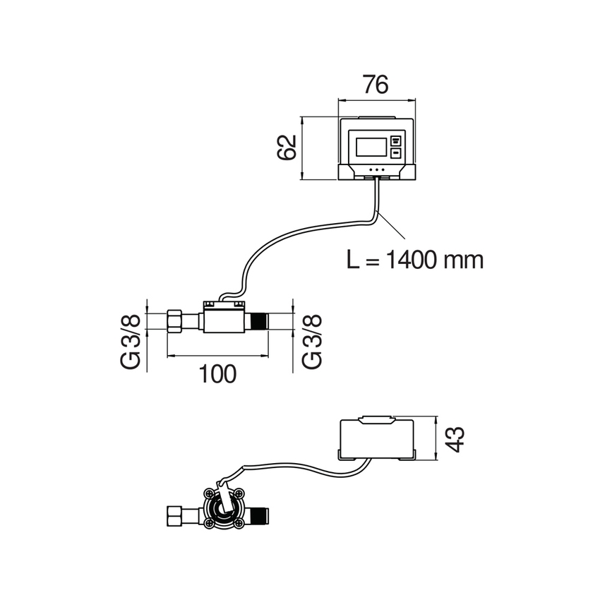 Immagine di Nobili Ricambio contalitri per controllo capacità filtro, senza batterie RVR93096
