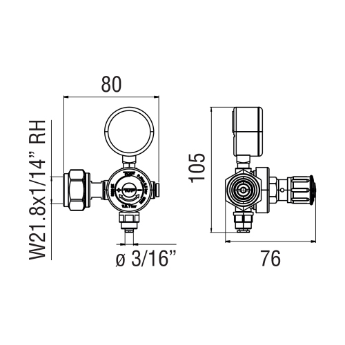Immagine di Nobili Kit per CO2 esterna AV00406