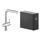 Nobili SORGENTE FRIZZA miscelatore bicomando elettronico con sistema frigo-gasatore H.31 cm, con bocca girevole e doccetta estraibile, finitura cromo LV0K117/EFRCR