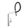Nobili LAMP miscelatore monocomando per lavello, con bocca girevole e doccetta a 2 getti orientabile ad aggancio magnetico, finitura cromo MP119400CR