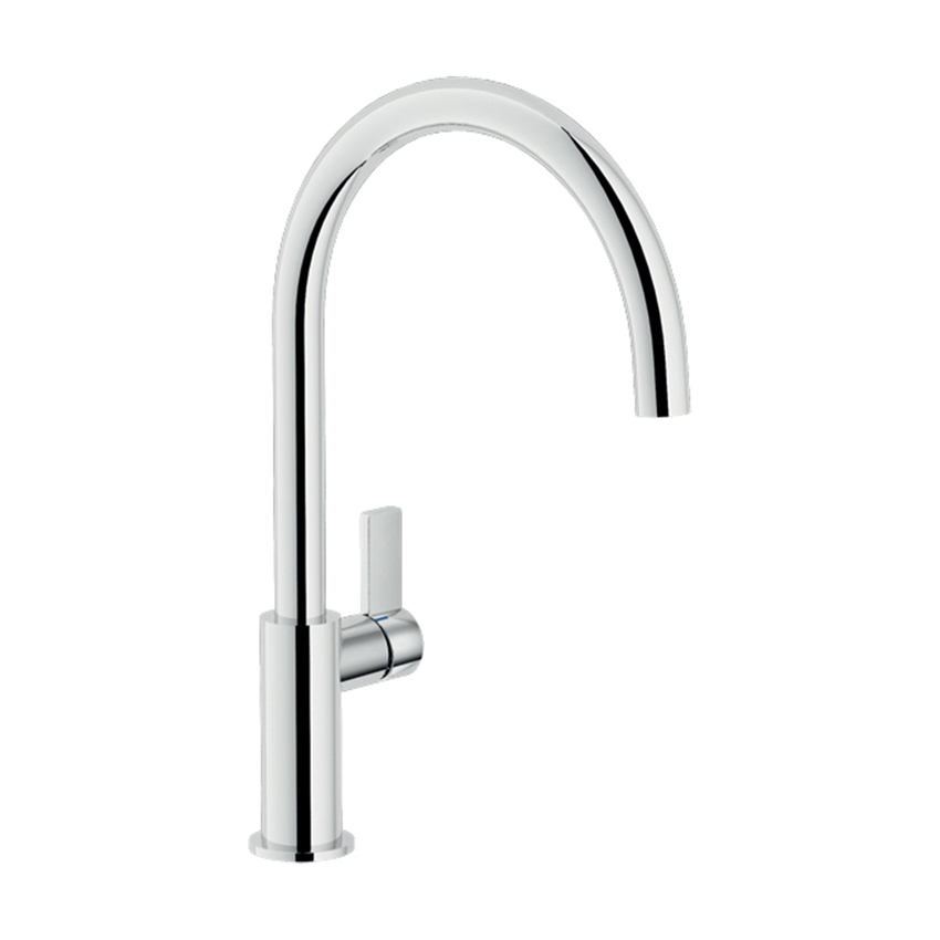 Immagine di Nobili FLAG miscelatore monocomando per lavello, con bocca girevole, finitura cromo FL96113CR