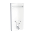 Immagine di Geberit MONOLITH modulo sanitario per bidet H.101 cm, con portasalviette, rivestimento laterale in alluminio, rivestimento frontale colore bianco finitura vetro lucido 131.030.SI.5