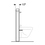 Immagine di Geberit MONOLITH modulo sanitario per bidet H.101 cm, con portasalviette, rivestimento laterale in alluminio, rivestimento frontale colore bianco finitura vetro lucido 131.030.SI.5