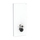 Geberit MONOLITH PLUS modulo sanitario per WC sospeso H.114 cm, rivestimento laterale in alluminio, rivestimento frontale colore bianco finitura vetro lucido 131.231.SI.7