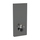 Geberit MONOLITH PLUS modulo sanitario per WC sospeso H.114 cm, rivestimento laterale in alluminio nero cromato, rivestimento frontale colore lava finitura vetro lucido 131.231.JK.7