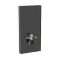 Immagine di Geberit MONOLITH PLUS modulo sanitario per WC sospeso H.101 cm, rivestimento laterale in alluminio nero cromato, rivestimento frontale colore nero finitura vetro lucido 131.221.SJ.7