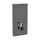 Geberit MONOLITH PLUS modulo sanitario per WC sospeso H.101 cm, rivestimento laterale in alluminio nero cromato, rivestimento frontale colore lava finitura vetro lucido 131.221.JK.7