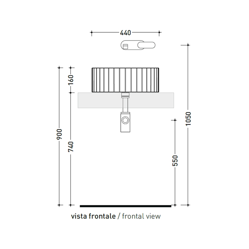 Immagine di Flaminia SETTECENTO CUT lavabo Ø 44 cm da appoggio, in ceramica, senza foro per rubinetteria e senza troppopieno, colore bianco finitura lucido SECUT