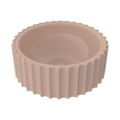Immagine di Flaminia SETTECENTO CUT lavabo Ø 44 cm da appoggio, in ceramica, senza foro per rubinetteria e senza troppopieno, colore avana finitura lucido SECUTAV