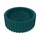 Flaminia SETTECENTO CUT lavabo Ø 44 cm da appoggio, in ceramica, senza foro per rubinetteria e senza troppopieno, colore petrolio finitura opaco SECUTPET