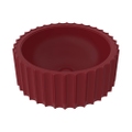 Immagine di Flaminia SETTECENTO CUT lavabo Ø 44 cm da appoggio, in ceramica, senza foro per rubinetteria e senza troppopieno, colore rosso rubens finitura opaco SECUTRRU