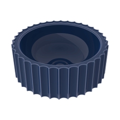 Immagine di Flaminia SETTECENTO CUT lavabo Ø 44 cm da appoggio, in ceramica, senza foro per rubinetteria e senza troppopieno, colore topazio finitura lucido SECUTTOP