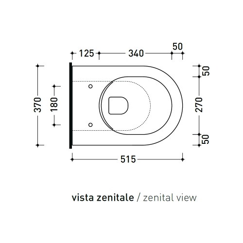 Immagine di Flaminia LINK51 vaso back to wall con sistema goclean®, scarico S/P, senza sedile, colore bianco finitura lucido LK119G