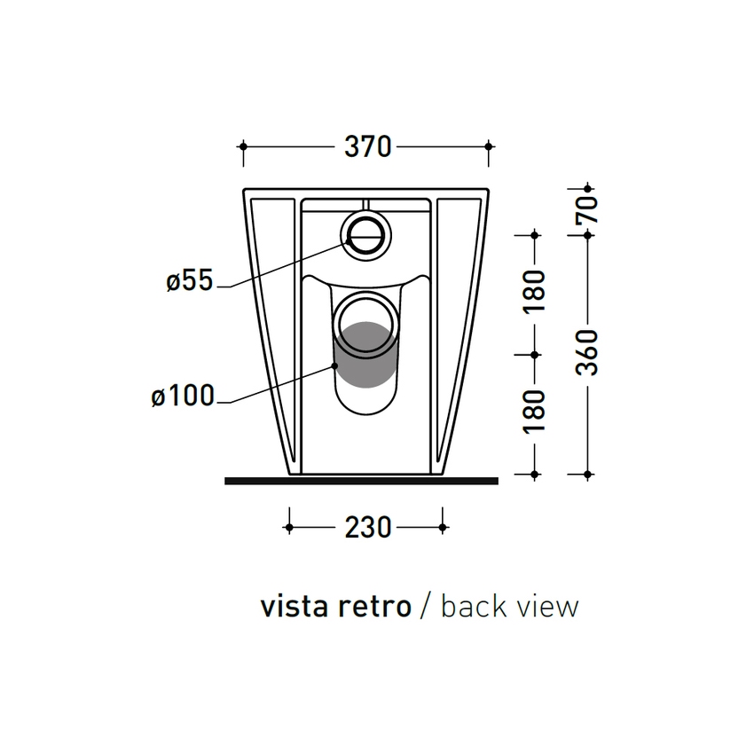 Immagine di Flaminia LINK51 vaso back to wall con sistema goclean®, scarico S/P, senza sedile, colore bianco finitura lucido LK119G