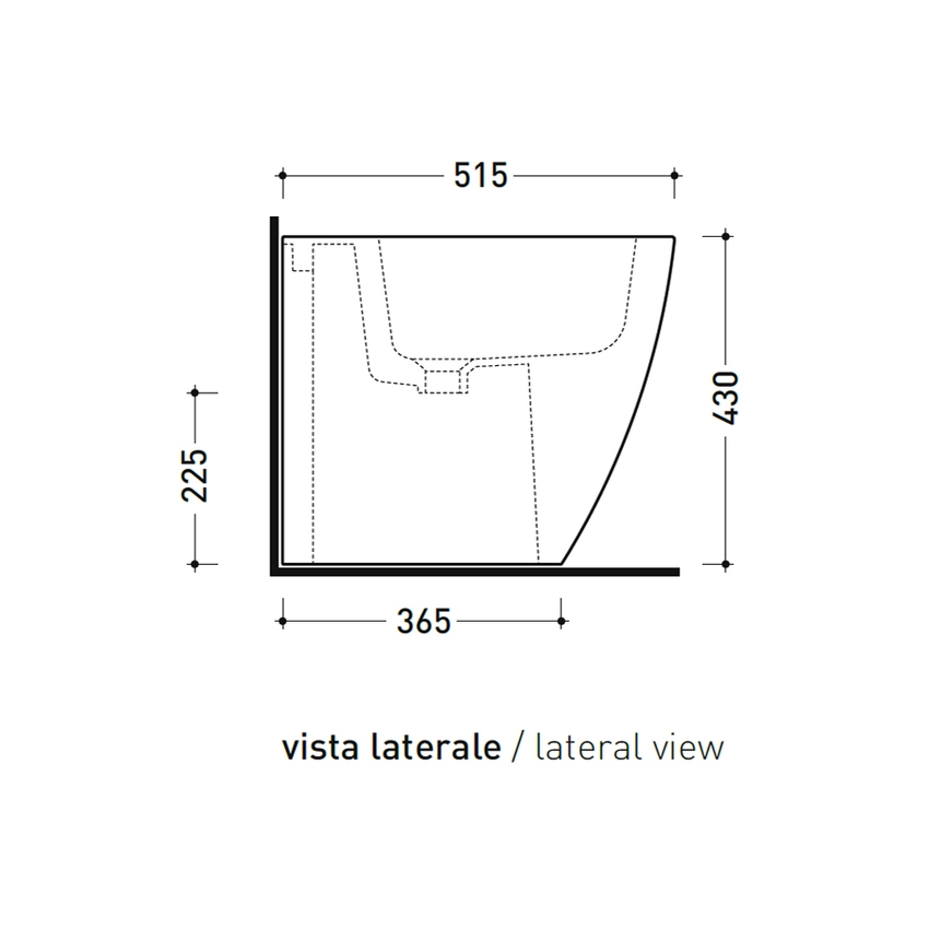 Immagine di Flaminia LINK51 set sanitari back to wall, vaso con scarico S/P, sistema gosilent® e coprivaso slim con discesa rallentata, bidet monoforo con troppopieno, colore bianco finitura lucido LK119G+LK219+LKCW09