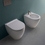 Immagine di Flaminia LINK51 set sanitari back to wall, vaso con scarico S/P, sistema gosilent® e coprivaso slim con discesa rallentata, bidet monoforo con troppopieno, colore bianco finitura lucido LK119G+LK219+LKCW09