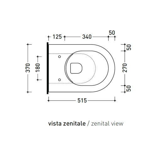 Immagine di Flaminia LINK51 vaso back to wall con sistema goclean®, scarico S/P, senza sedile, per ristrutturazioni, colore bianco finitura lucido LK119RG