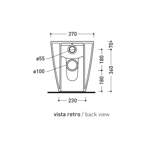 Immagine di Flaminia LINK51 vaso back to wall con sistema goclean®, scarico S/P, senza sedile, per ristrutturazioni, colore bianco finitura lucido LK119RG