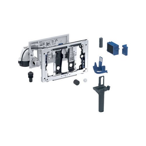 Immagine di Geberit DUOFRESH sistema con aspirazione e igienizzante per cassette da incasso Sigma 8 cm finitura cornice cromo lucido 115.052.21.2