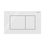 Immagine di Geberit SIGMA40 placca di comando per risciacquo a due quantità, colore bianco finitura vetro lucido 115.629.SI.1