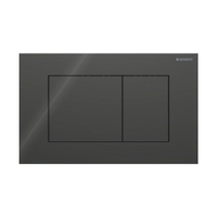 Immagine di Geberit SIGMA40 placca di comando per risciacquo a due quantità, colore nero finitura vetro lucido 115.629.SJ.1