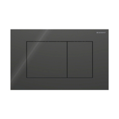 Immagine di Geberit SIGMA40 placca di comando per risciacquo a due quantità, colore nero finitura vetro lucido 115.629.SJ.1