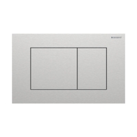 Immagine di Geberit SIGMA40 placca di comando per risciacquo a due quantità, finitura spazzolato 115.629.FW.1