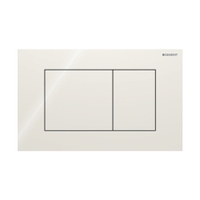 Immagine di Geberit SIGMA40 placca di comando per risciacquo a due quantità, colore grigio sabbia finitura vetro lucido 115.629.JL.1