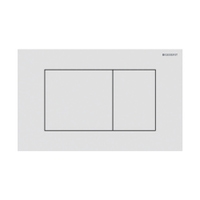 Immagine di Geberit SIGMA40 placca di comando per risciacquo a due quantità, colore bianco finitura opaco 115.629.JT.1