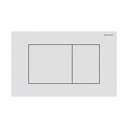 Immagine di Geberit SIGMA40 placca di comando per risciacquo a due quantità, colore bianco finitura opaco 115.629.JT.1